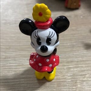 Vintage Disney Classic Minnie Mouse PVC Figure Cake Topper